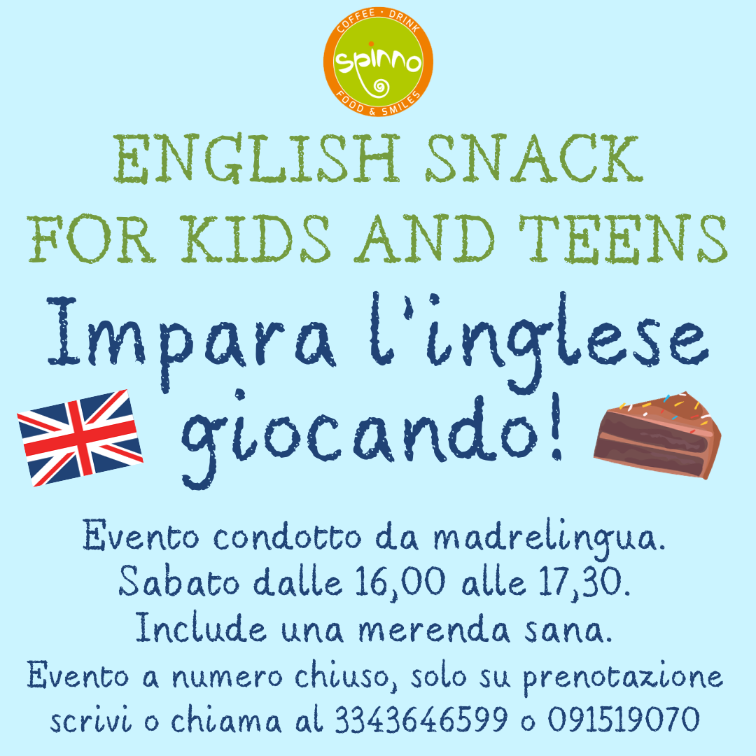 English snack for kids and teens