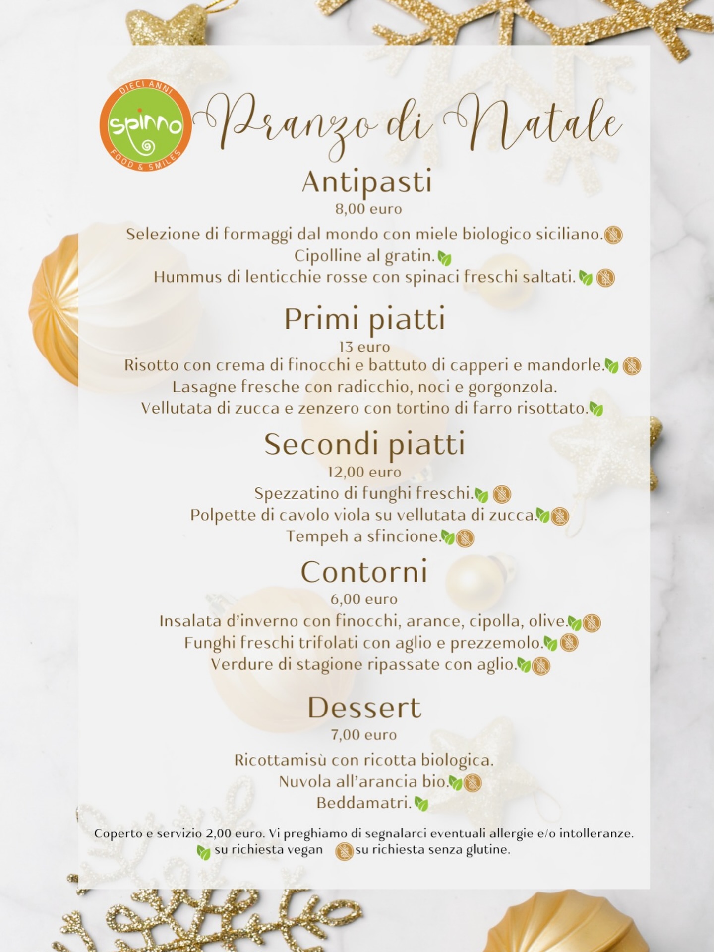 menu pranzo natale 2025 spinno