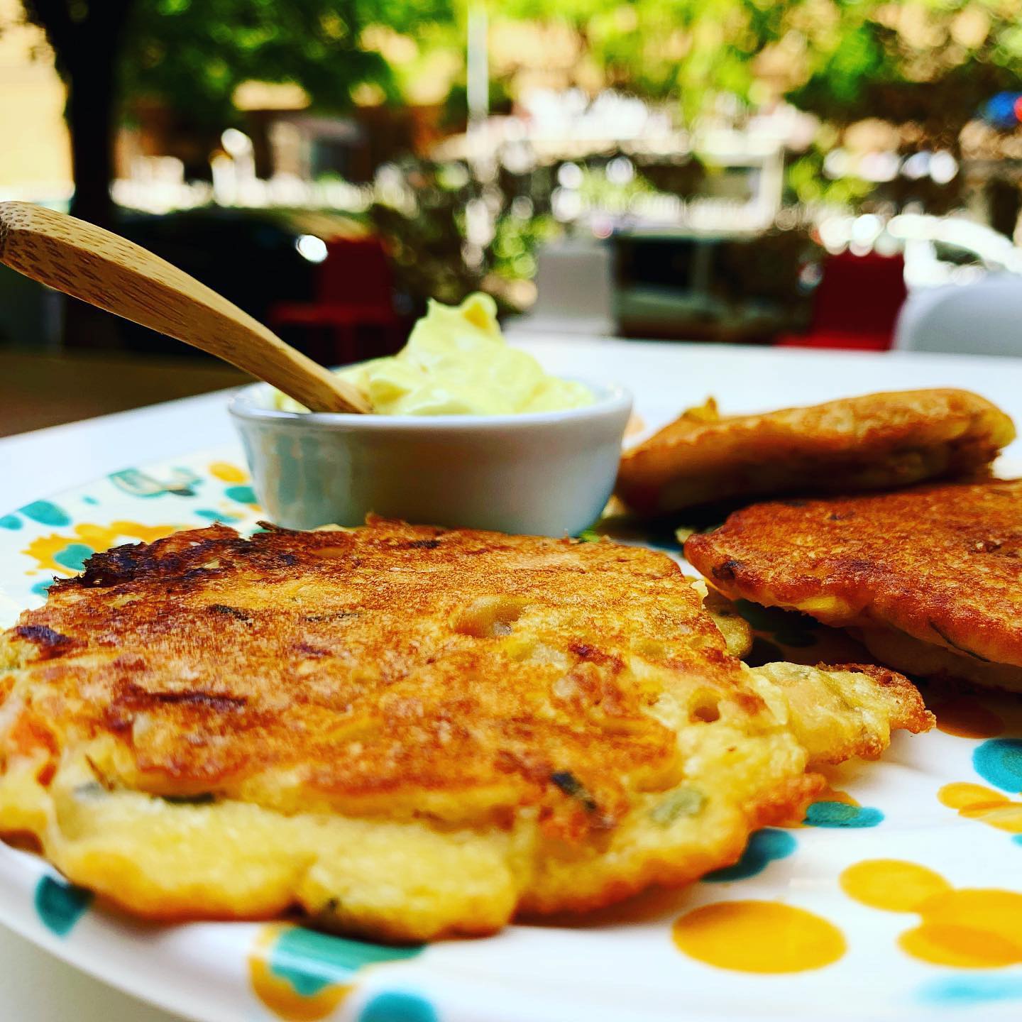 Frittelle di ceci con verdure