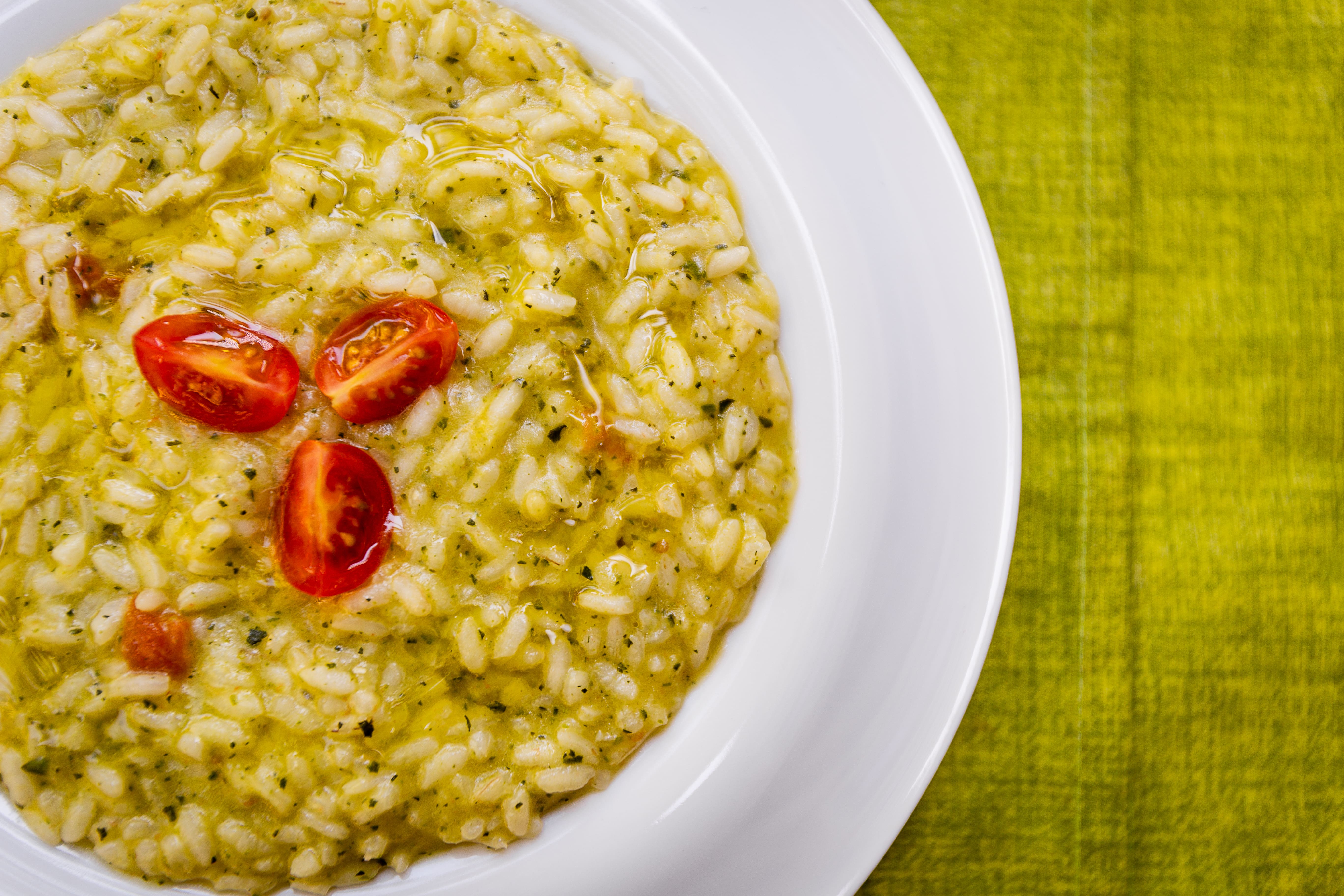 risotto zucchine e pomodorini